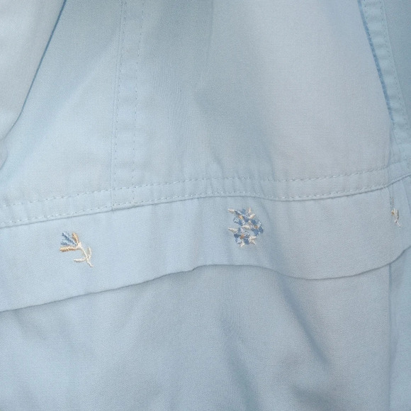 4/$15 Coat Collectibles Lightweight Jacket Light Blue w/ Embroidery XL - Picture 4 of 14